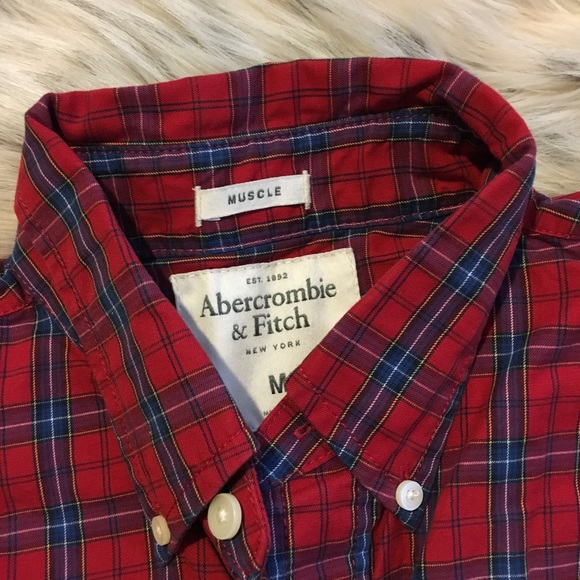 Abercrombie & Fitch Muscle  Plaid Button Up Shirt - Picture 2 of 3